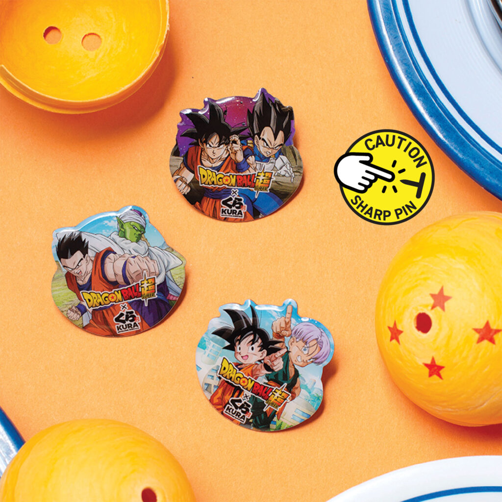 Dragon Ball Super X Kura Sushi: Limited Edition Enamel Pin set