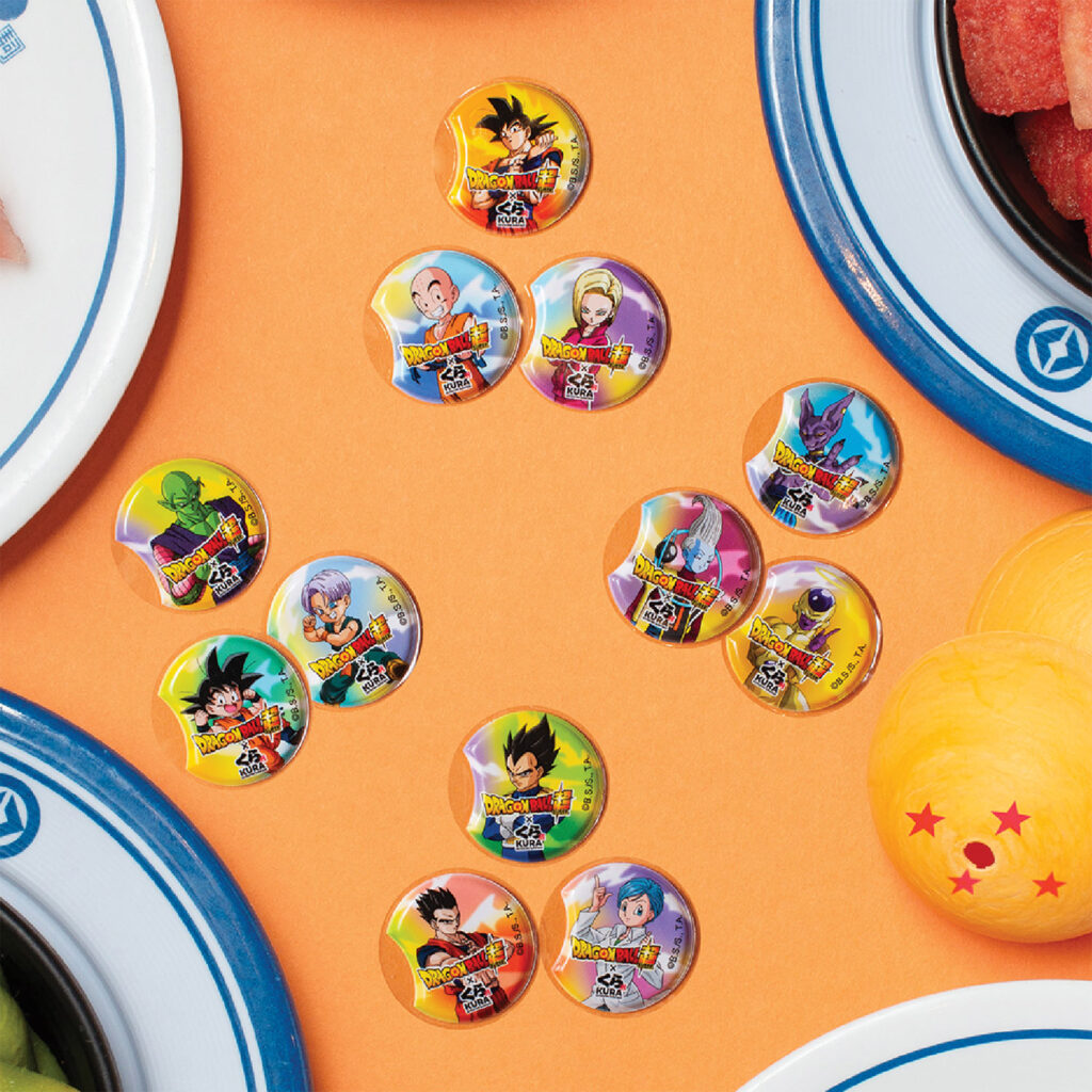 Dragon Ball Super X Kura Sushi: Limited Edition Foam Sticker Set